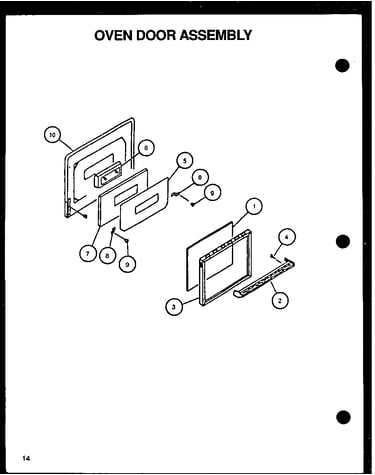 Oven door assembly
