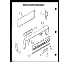 Caloric RLT359UCO/P1141108NW back guard assembly diagram