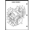 Caloric RLT370UCO/P1141109NI cabinet assembly diagram