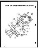 Top & top burner assembly w/spark (cbk26dby) (cbk26fcy)
