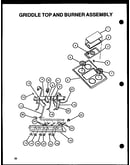 Griddle top and burner assembly (cbk28fgy)