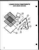 Lower oven components (with spark ignition) (cbk26dby) (cbk26fcy) (cbk28fgy)