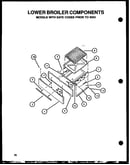 Lower broiler components (models with date codes prior to 92 (cbp24aa) (cbp24cb) (cbk26dby) (cbp26cby) (cbk28fgy) (cbp29aa)