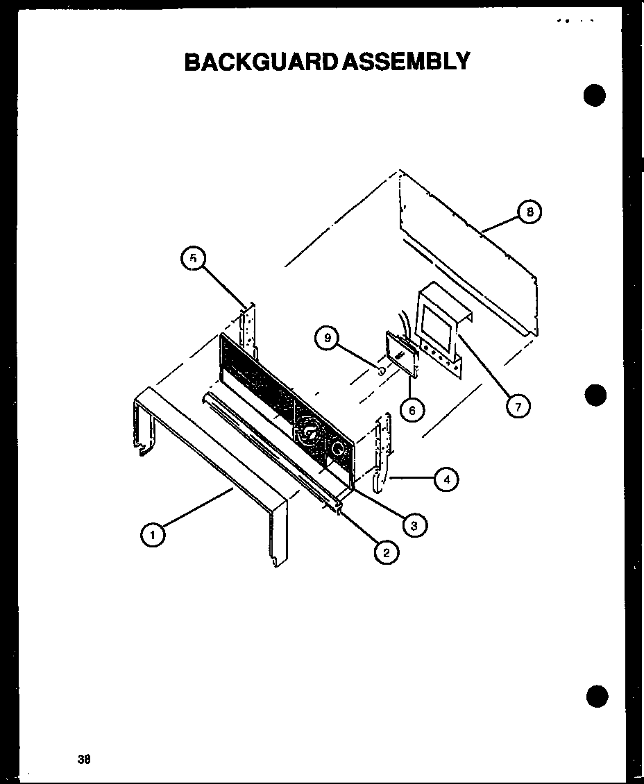 BACKGUARD ASSEMBLY (CBP24CB) (CBK26DBY) (CBK26FCY) (CBP26CBY) (CBK28FGY)