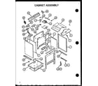 Caloric RST388UWW-P1141221NW cabinet assembly diagram