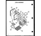 Caloric RST382UK-P1141220NK oven assembly diagram