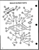 Sealed burner parts