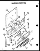 Backguard parts (rst382uk/p1141220nk) (rst388uww/p1141221nw)