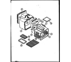 Caloric RST378UL-P1141203NL oven cavity diagram