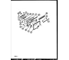 Caloric RST378UW-P1141203NW oven door assembly diagram