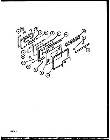 Oven door assembly