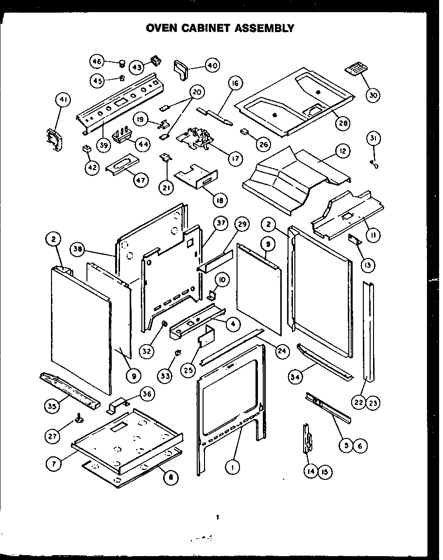 Oven cabinet