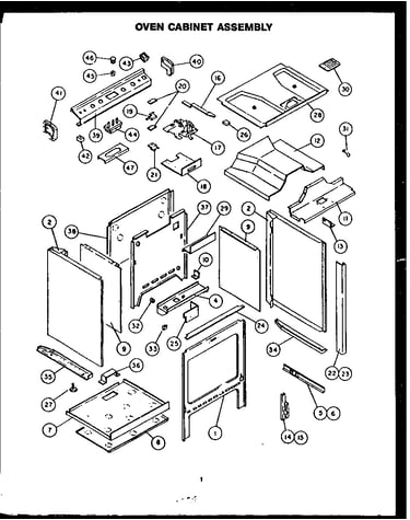 Oven cabinet