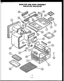 Main top and oven assembly