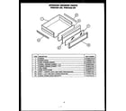 Modern Maid PHU101-OF storage drawer parts diagram