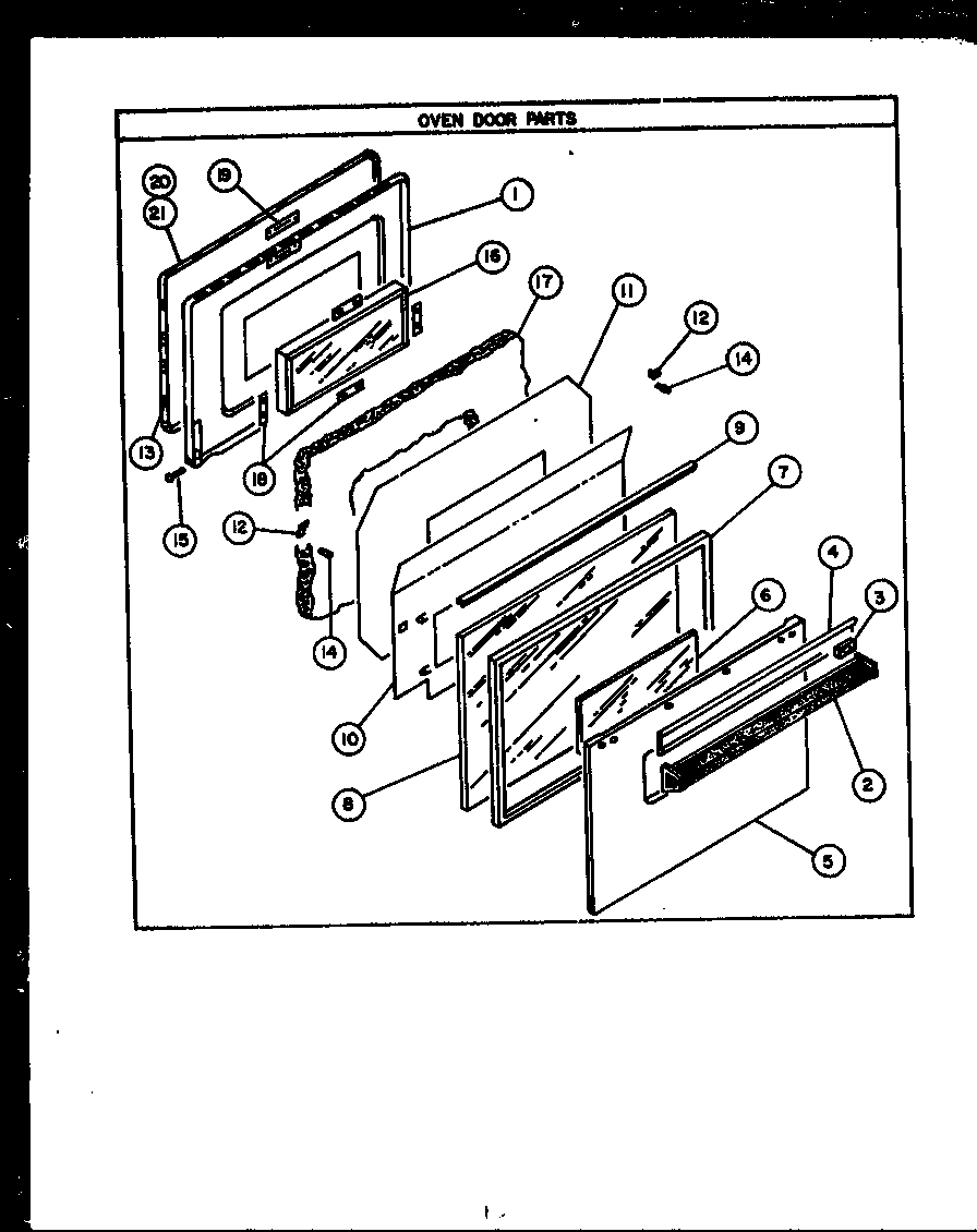 OVEN DOOR PARTS (RSD350) (RSD353) (RSD352) (RSD354) (RSD359) (RSD363) (RSD379) (RSD369) (RSD398) (RSD399)