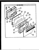 Oven door parts (rsd350) (rsd353) (rsd352) (rsd354) (rsd359) (rsd363) (rsd379) (rsd369) (rsd398) (rsd399)