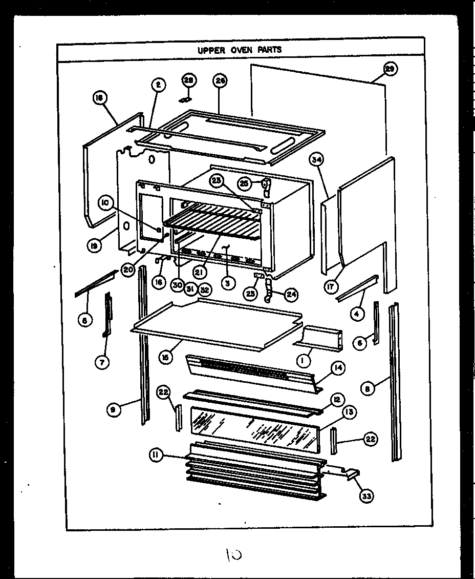 Upper oven parts (rsd350) (rsd353) (rsd352) (rsd354) (rsd359) (rsd363) (rsd379) (rsd369) (rsd398) (rsd399)