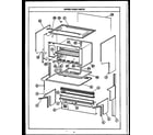 Caloric RLR395 upper oven parts diagram