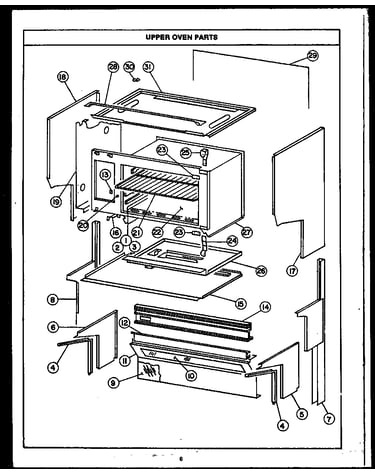 Upper oven parts