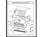 Caloric RLR398 backguard parts diagram