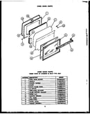 Oven door parts
