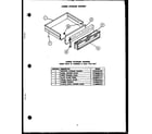 Caloric RSD307 lower storage drawern200e09@gas components diagram