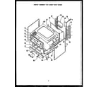 Caloric RKD394 cabinet assembly for lower oven diagram