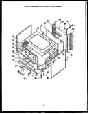Cabinet assembly for lower oven