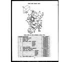 Caloric RKD394 upper oven cabinet parts diagram