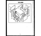 Caloric RLD358 cabinet assembly 36" w/o griddle (rld340) diagram