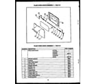 Caloric RLD395 plain oven door (rld112) diagram