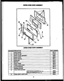 Upper oven door assembly (rmd393) (rld112) (rld312) (rld340) (rld341) (rld352) (rld354) (rld335) (rmd335) (rld351) (rld353) (rld364) (rmd364) (rld395) (rmd395) (rmd399) (rmd269) (rld313) (rld345) (rld346) (rld357) (rmd357) (rld359) (rmd359)