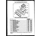 Caloric RMD357 black glass broiler door components (rld395) (rmd395) (rmd399) diagram