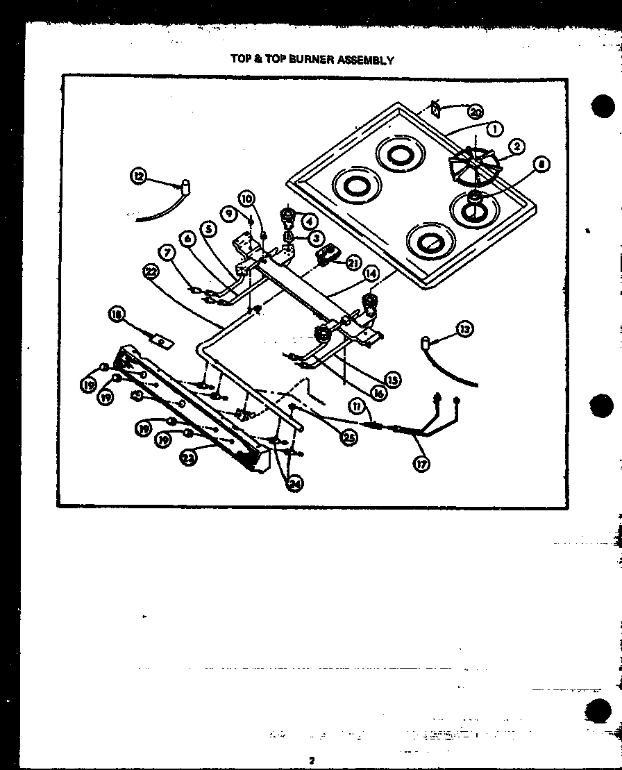 TOP & TOP BURNER ASSEMBLY