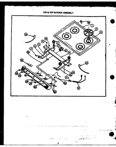 Top & top burner assembly