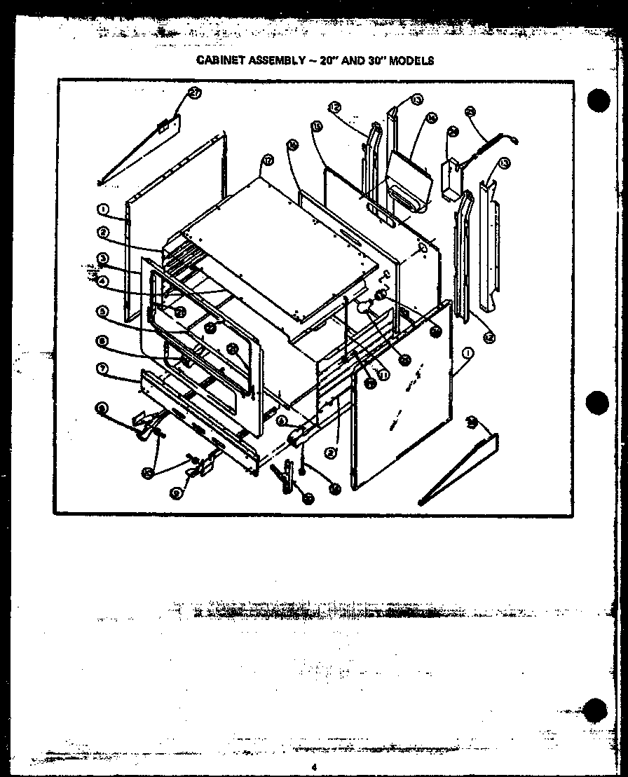 CABINET ASSEMBLY (RLA312) (RMA312) (RLA313) (RMA313) (RLA314) (RMA314) (RLA315) (RMA315) (RLA335) (RMA335) (RLA319) (RMA319) (RLA339) (RMA339) (RLA393) (RMA393) (RLA395) (RMA395) (RLA112) (RMA353) (RMA366) (RMA397)