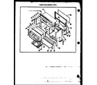 Caloric RMA313 upper oven cabinet parts (rla393) (rma393) (rla395) (rma395) (rma397) diagram