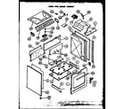 Modern Maid PHU101 lower oven cabinet assembly diagram