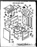 Lower oven cabinet assembly