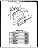 Oven door parts
