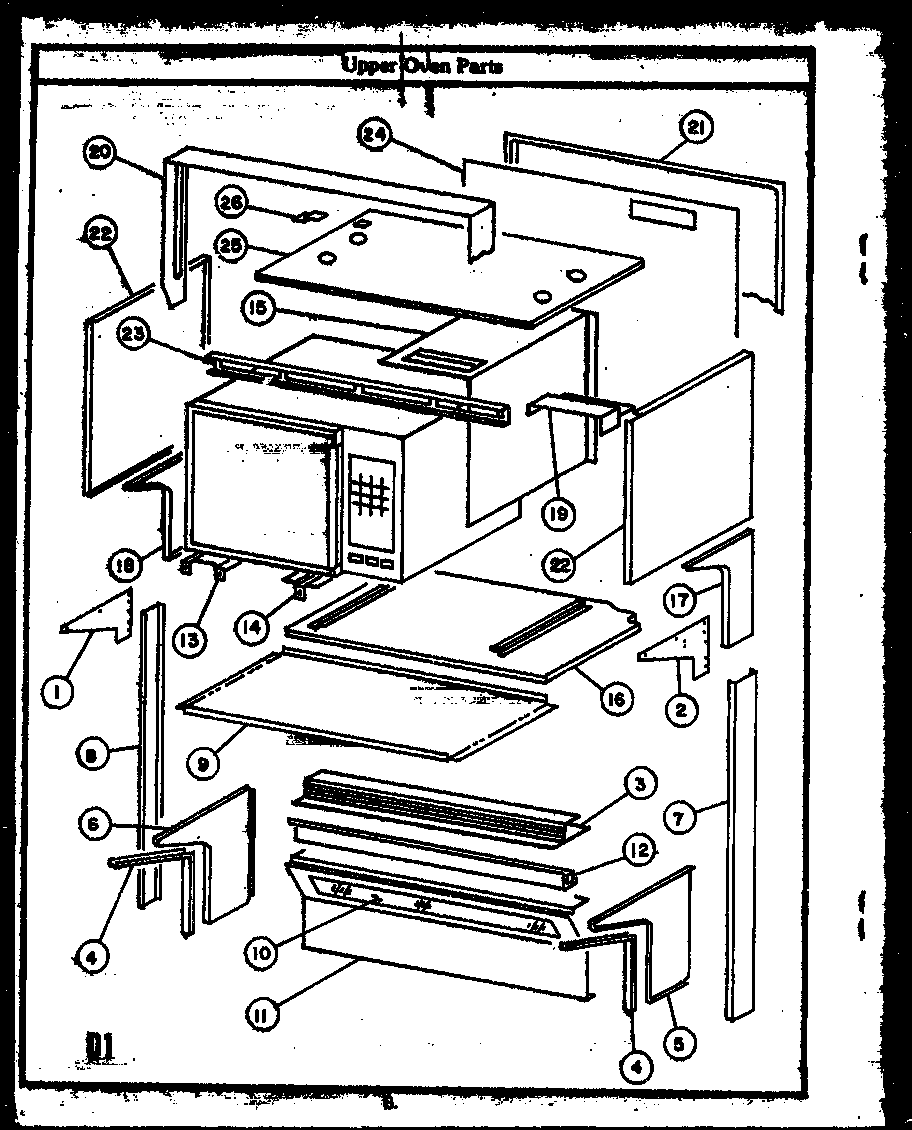 Upper oven parts (rks395)