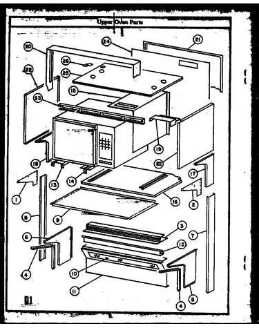 Upper oven parts (rks395)