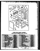 Lower oven cabinet assembly