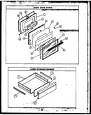 Oven door parts