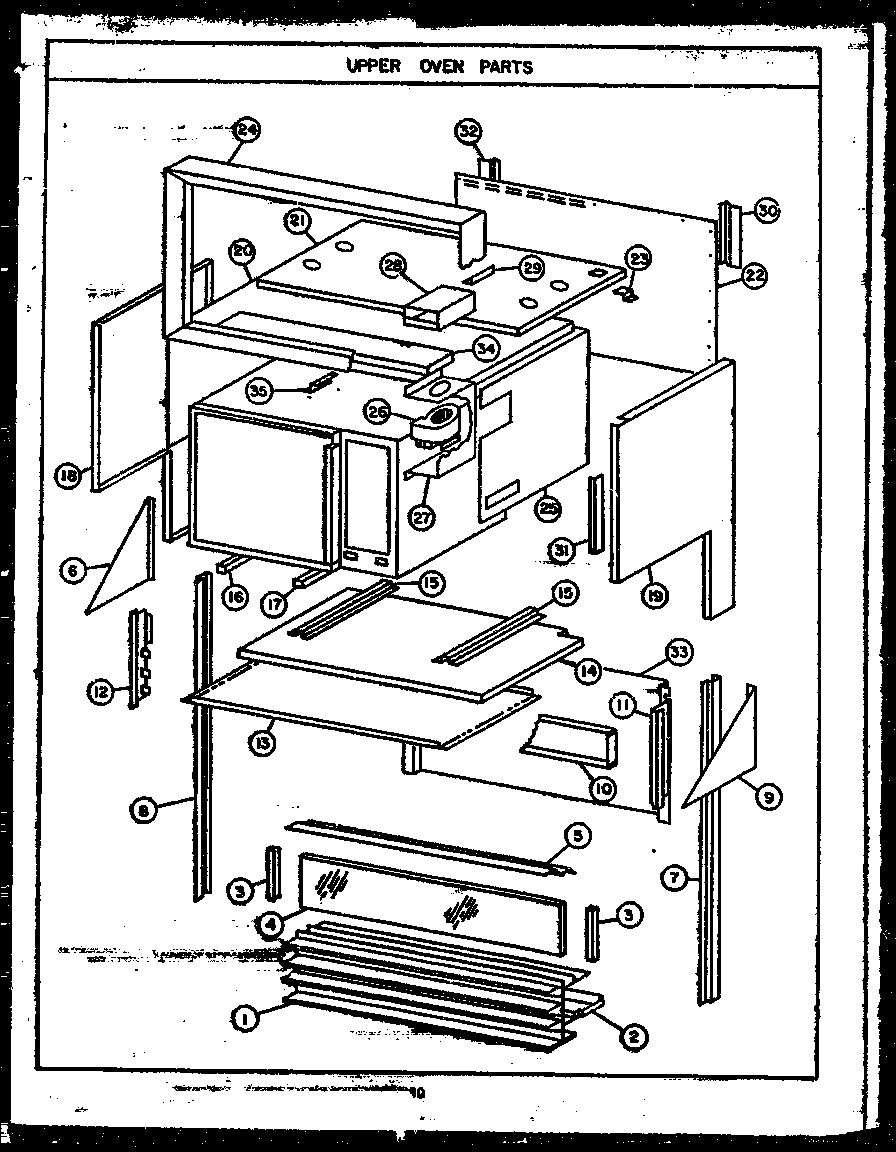 UPPER OVEN PARTS