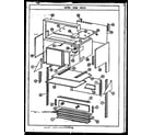 Caloric RKS-396 upper oven parts diagram