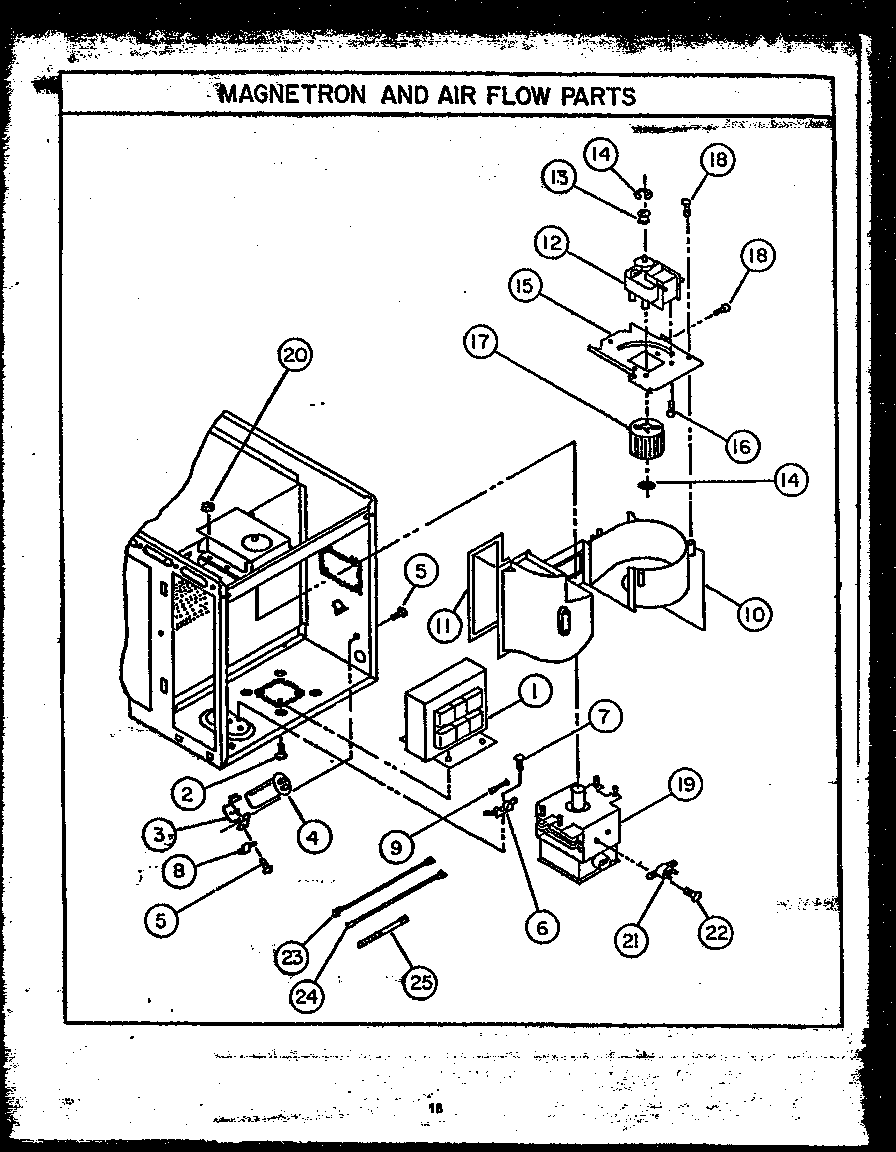 MAGNETRON AND AIR FLOW PARTS