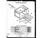 Caloric RKS-396 microwave oven - interior parts diagram