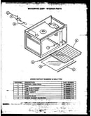 Microwave oven - interior parts